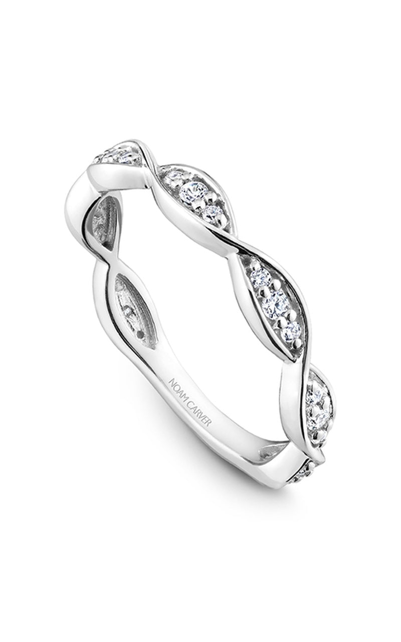 18K White Gold Stackables Round Wedding Band