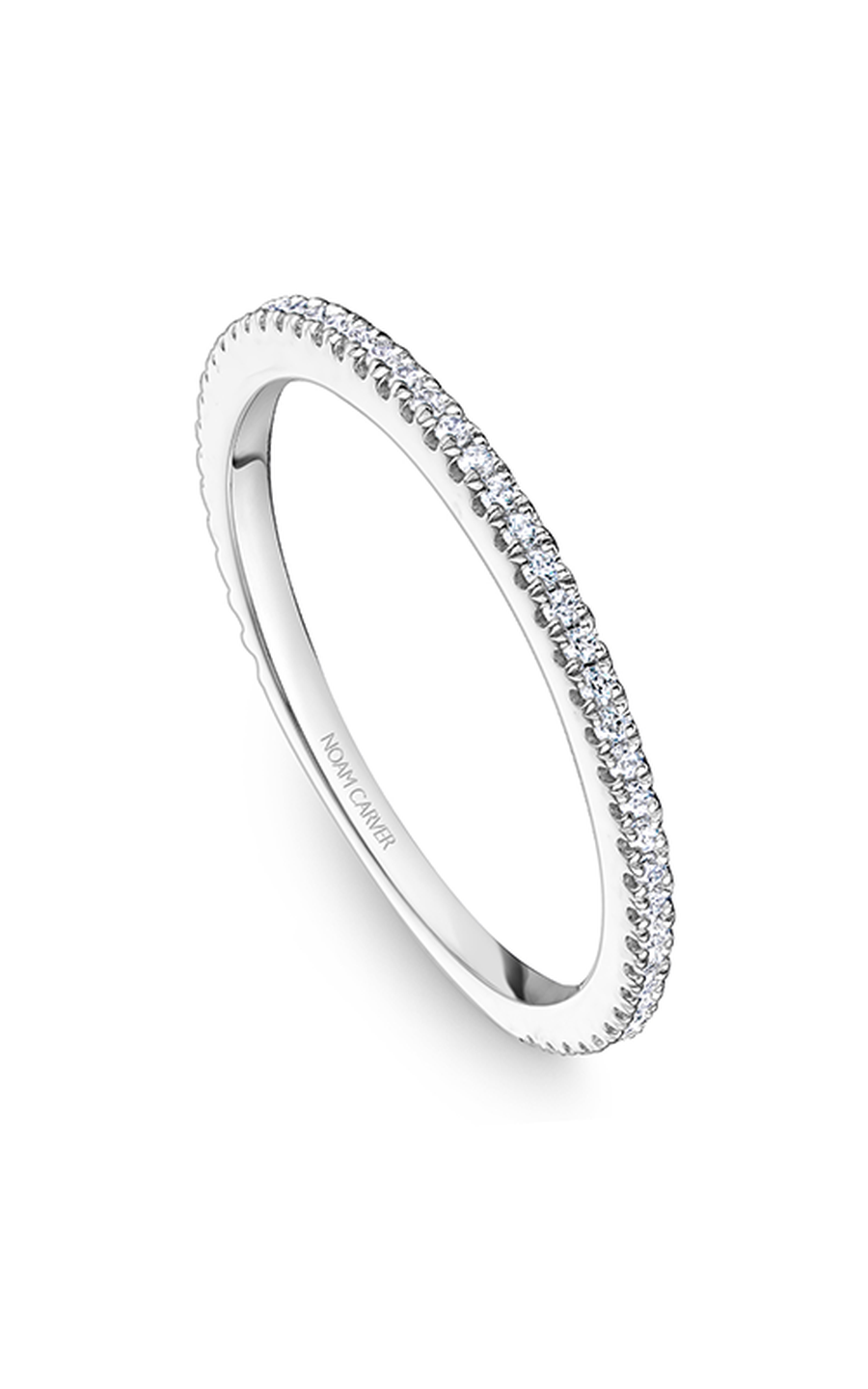 14K White Gold Stackables Round Wedding Band