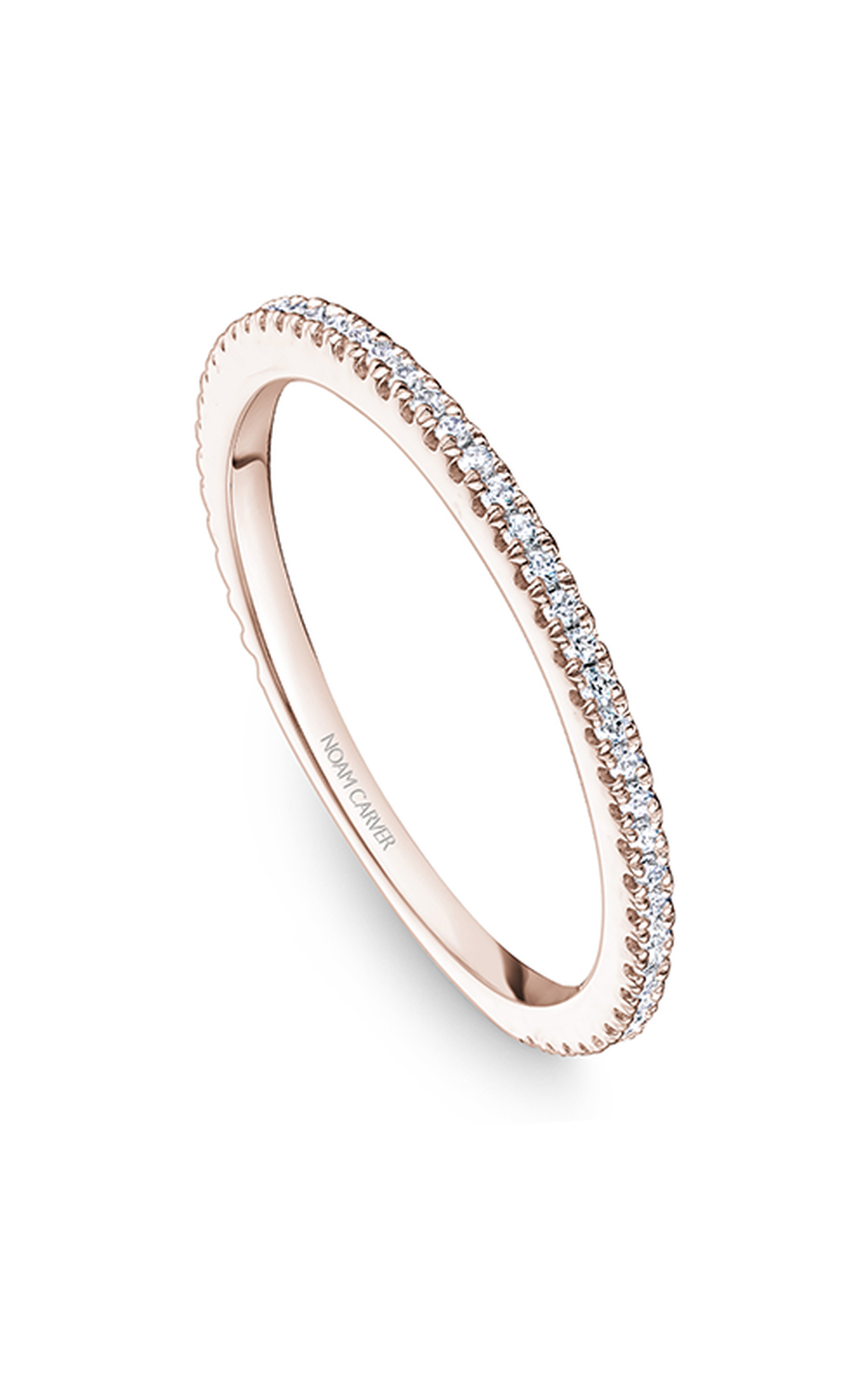 14K Rose Gold Stackables Round Wedding Band