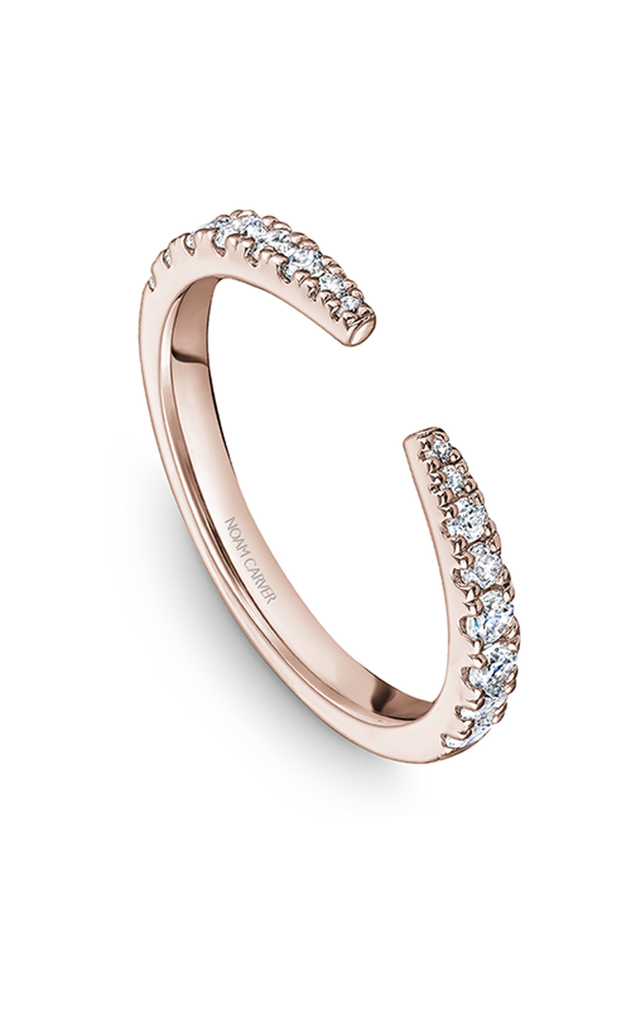 14K Rose Gold Stackables Round Wedding Band