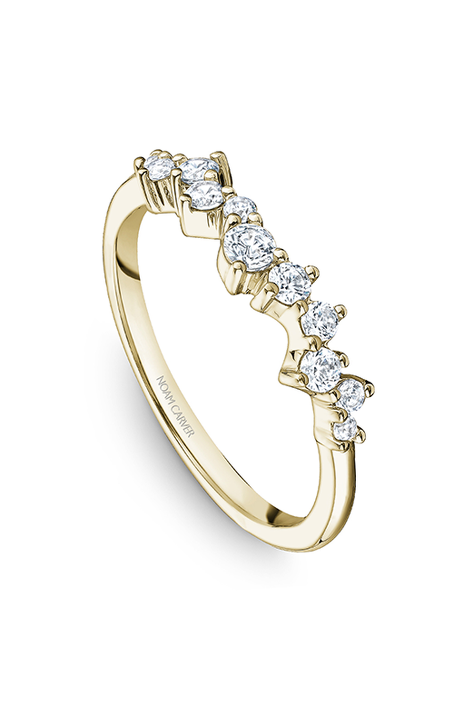 18K Yellow Gold Stackables Round Wedding Band