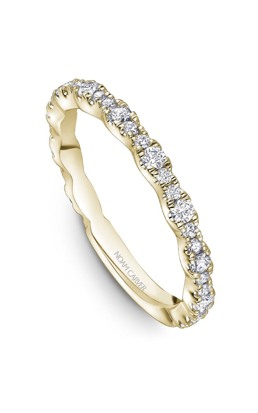 18K Yellow Gold Stackables Round Wedding Band