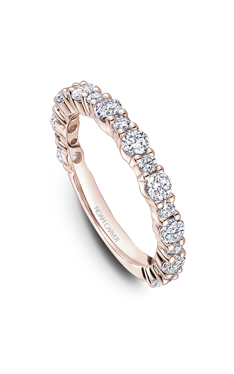 18K Rose Gold Stackables Round Wedding Band