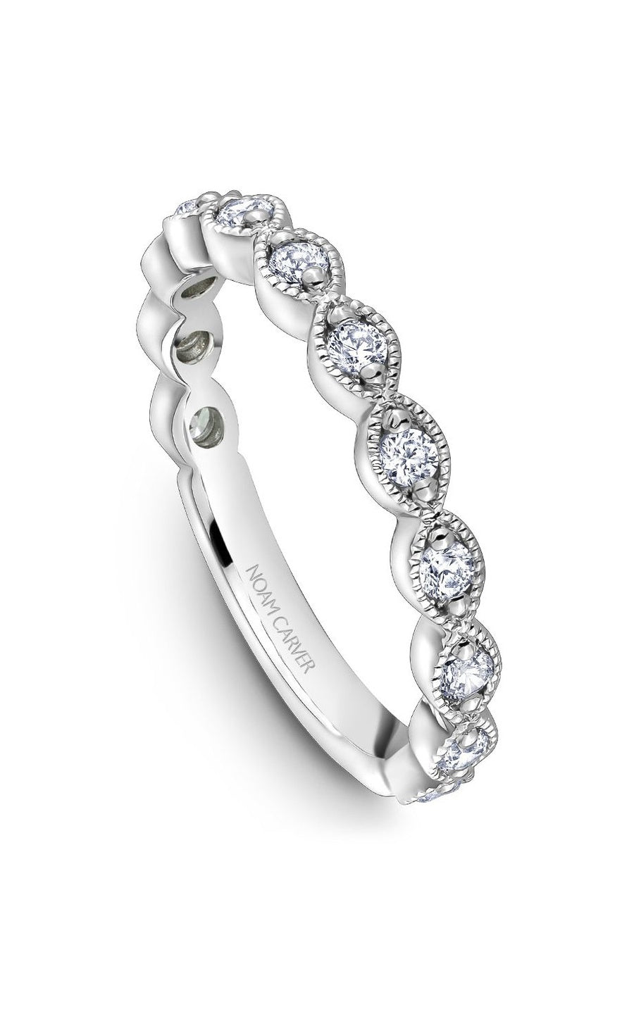 Platinum Stackables Round Wedding Band