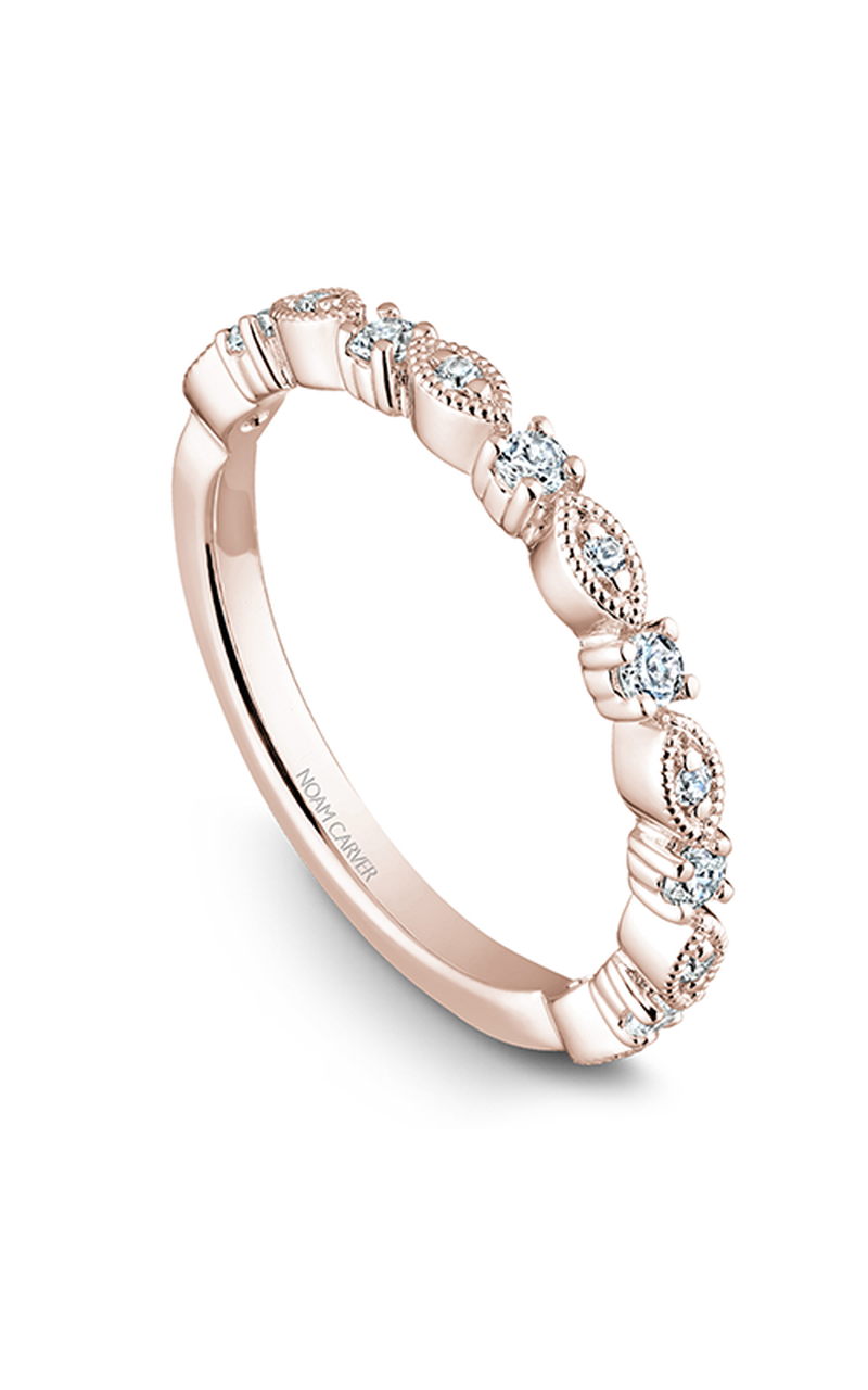 18K Rose Gold Stackables Round Wedding Band