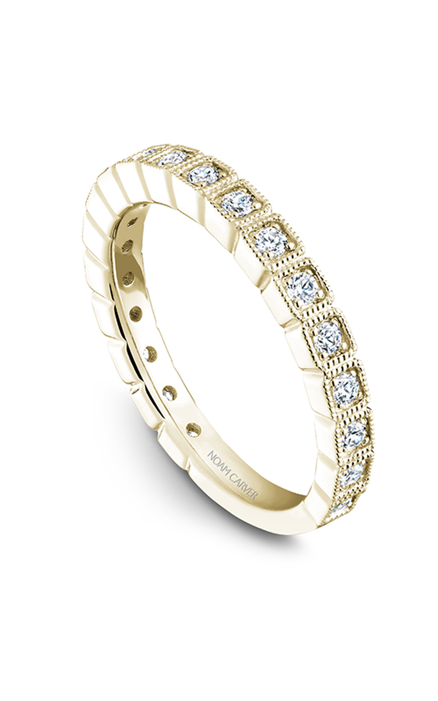 18K Yellow Gold Stackables Round Wedding Band