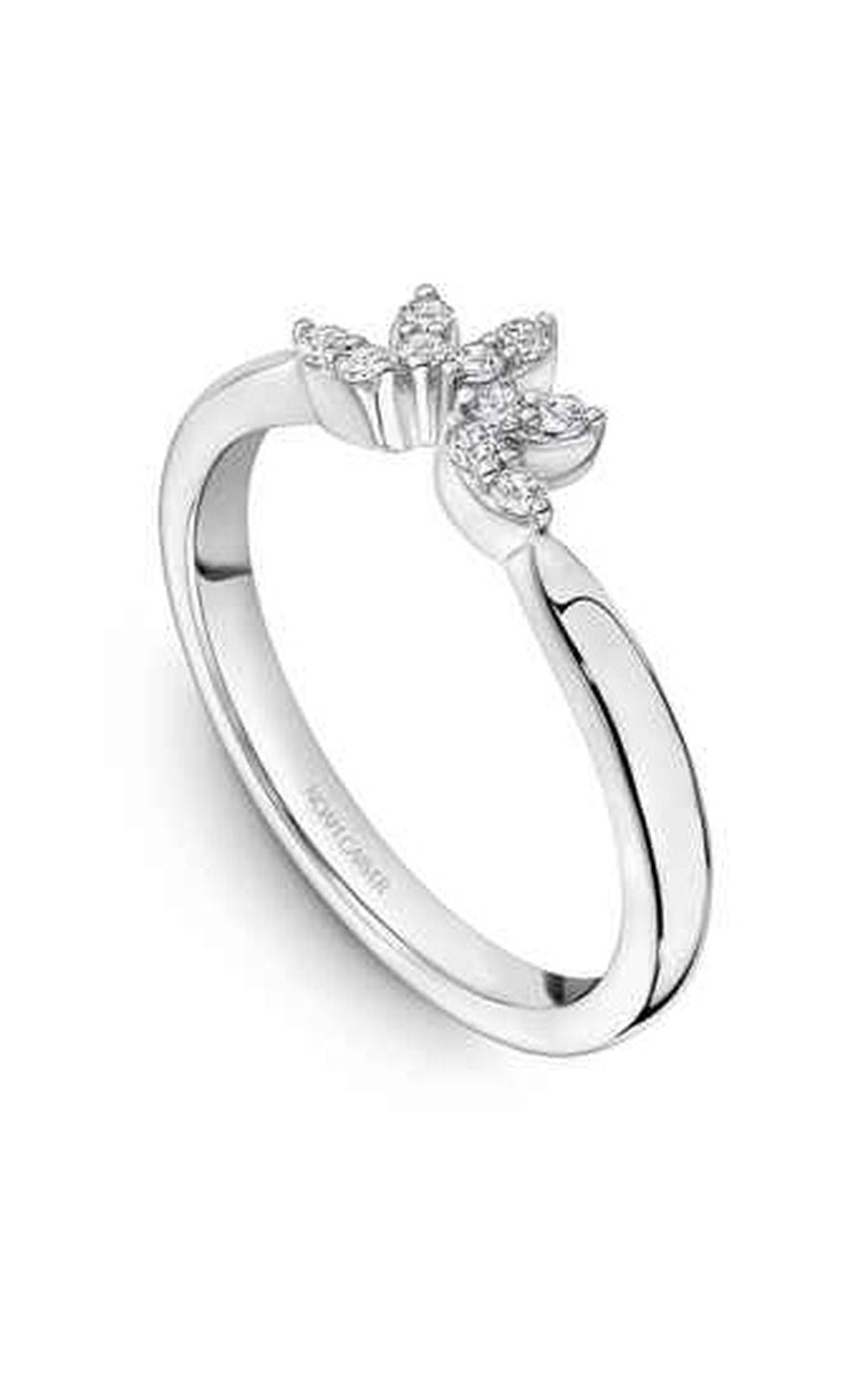 14K White Gold Stackables Round Wedding Band