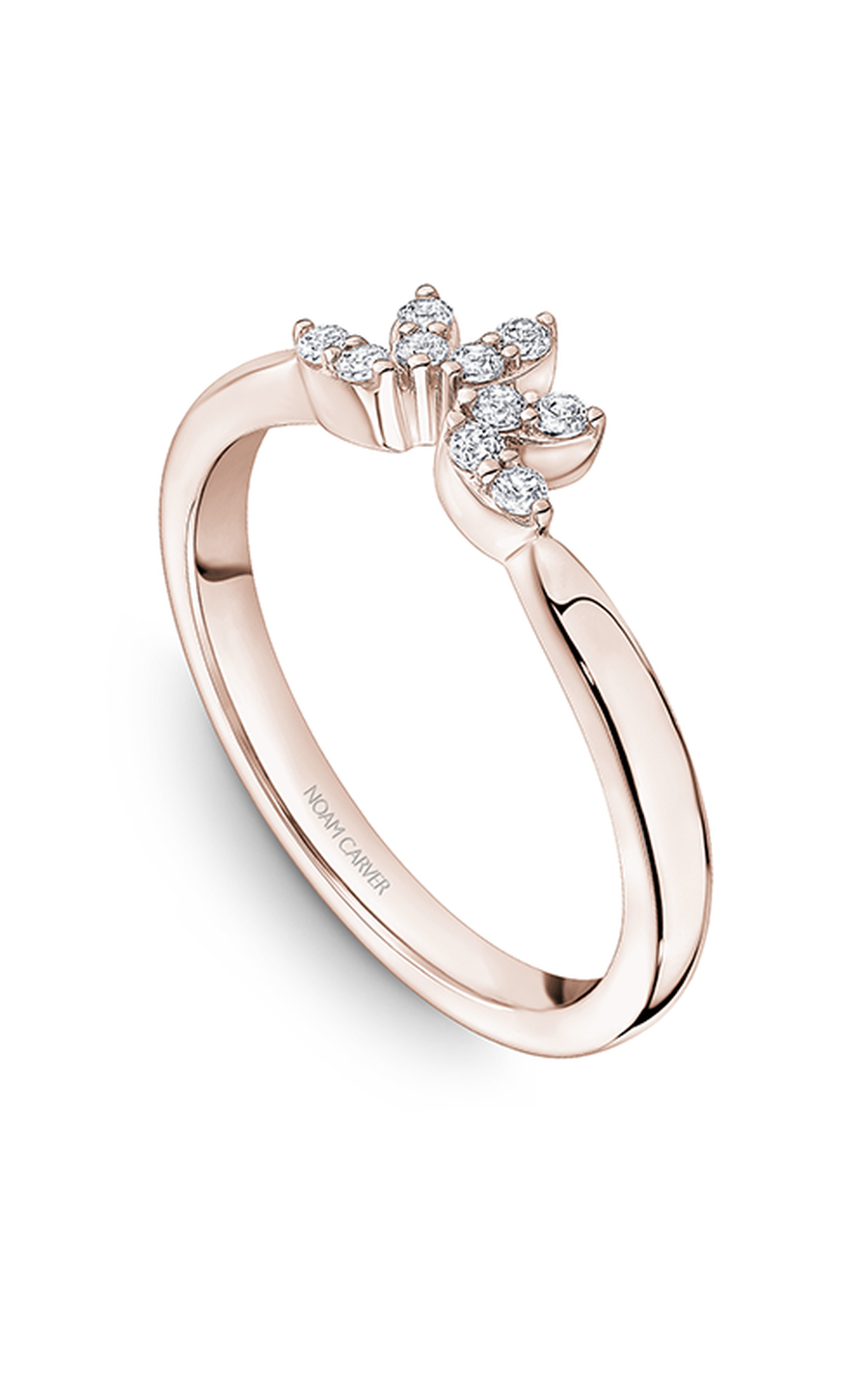 18K Rose Gold Stackables Round Wedding Band