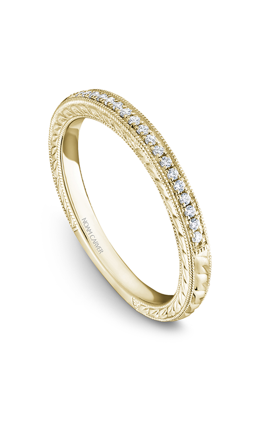 18K Yellow Gold Stackables Round Wedding Band