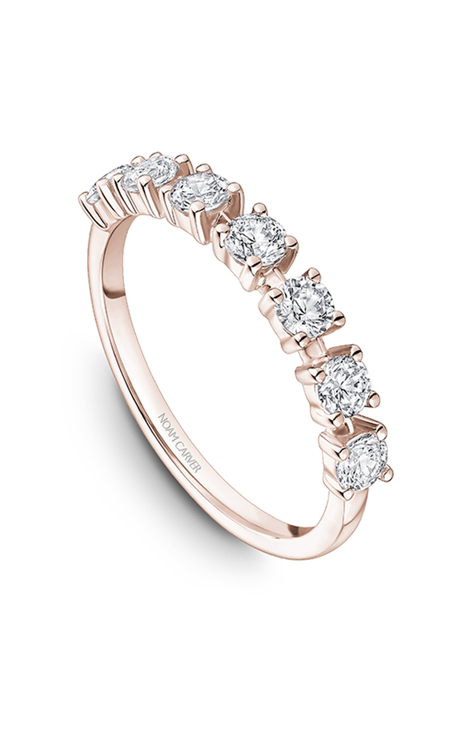 14K Rose Gold Stackables Round Wedding Band
