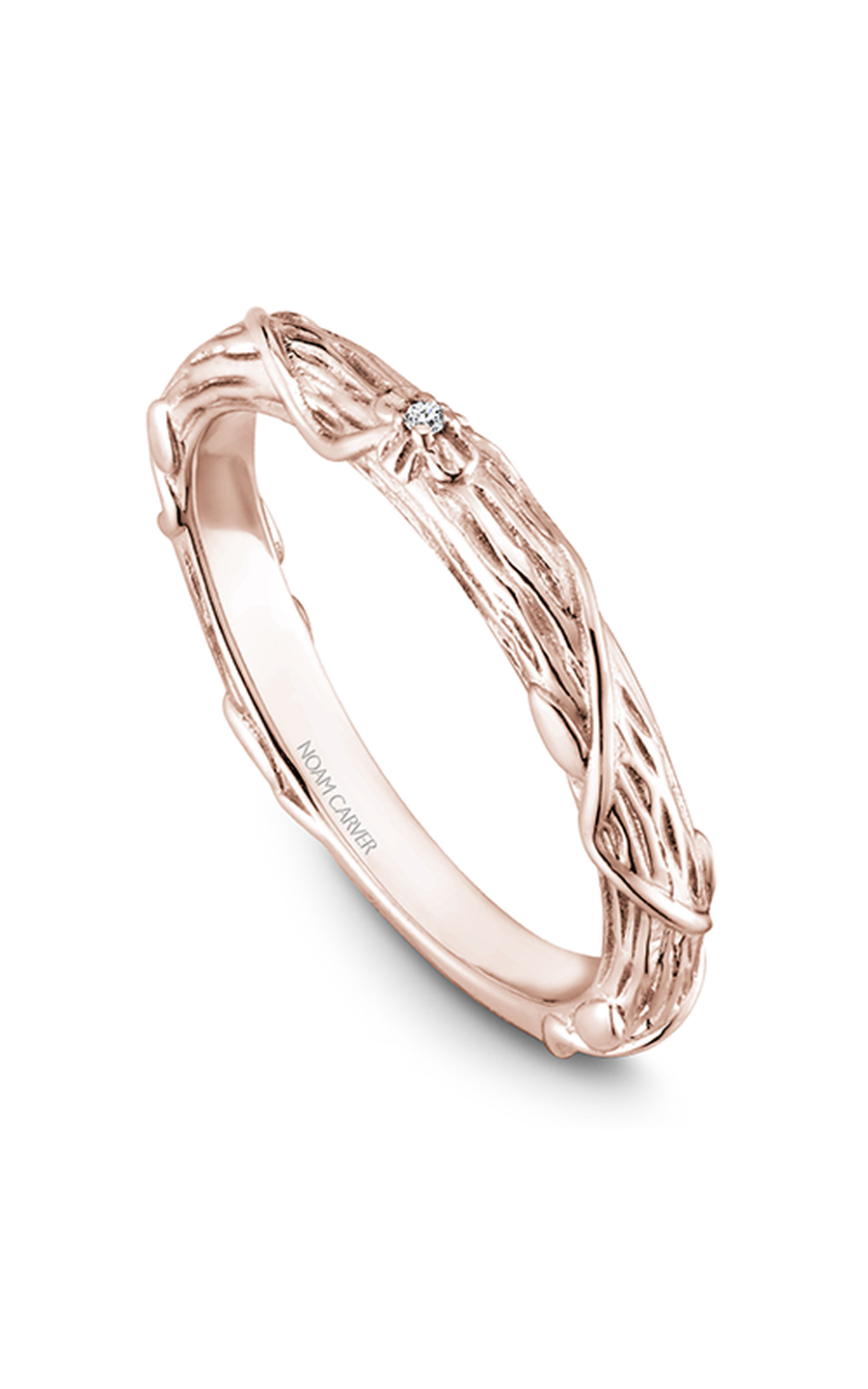 14K Rose Gold Stackables Round Wedding Band