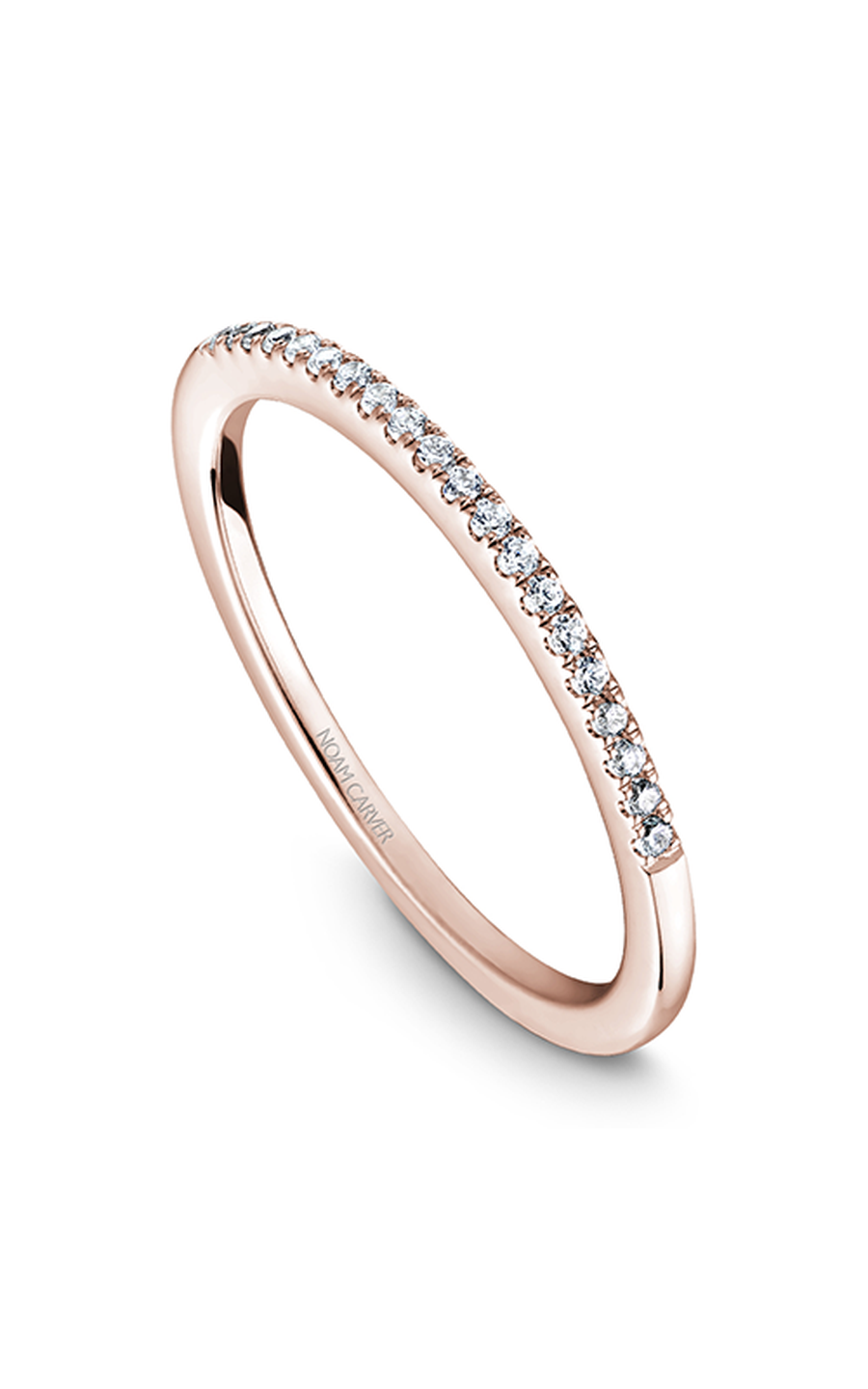18K Rose Gold Stackables Round Wedding Band