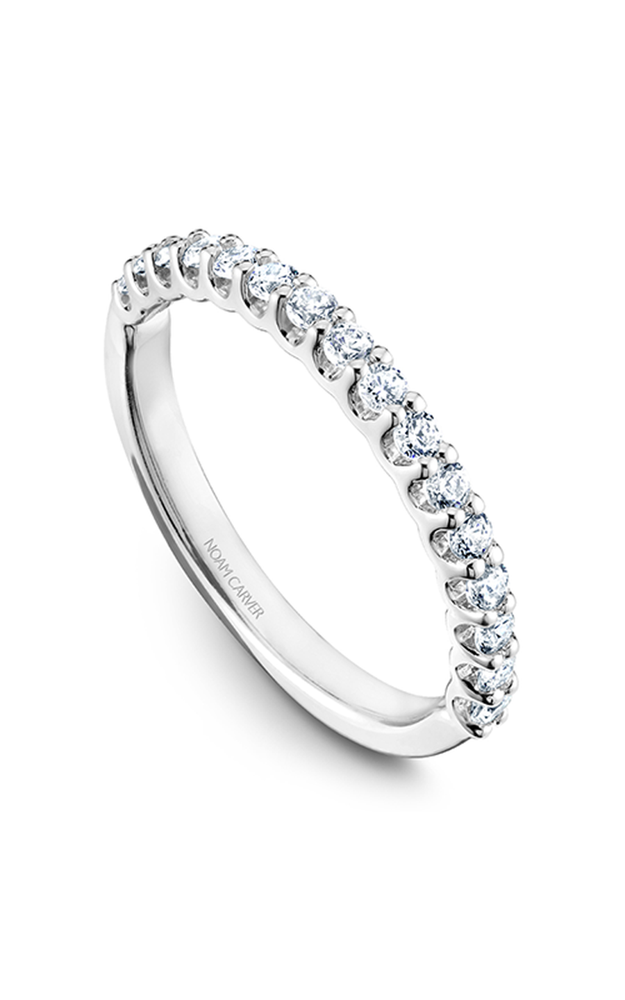 14K White Gold Stackables Round Wedding Band