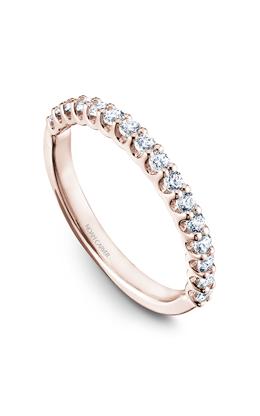 18K Rose Gold Stackables Round Wedding Band