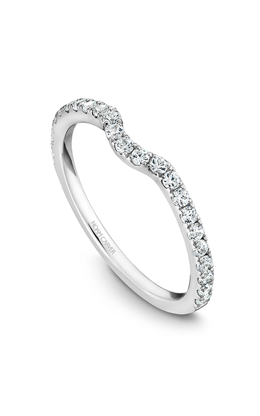 14K White Gold Stackables Round Wedding Band