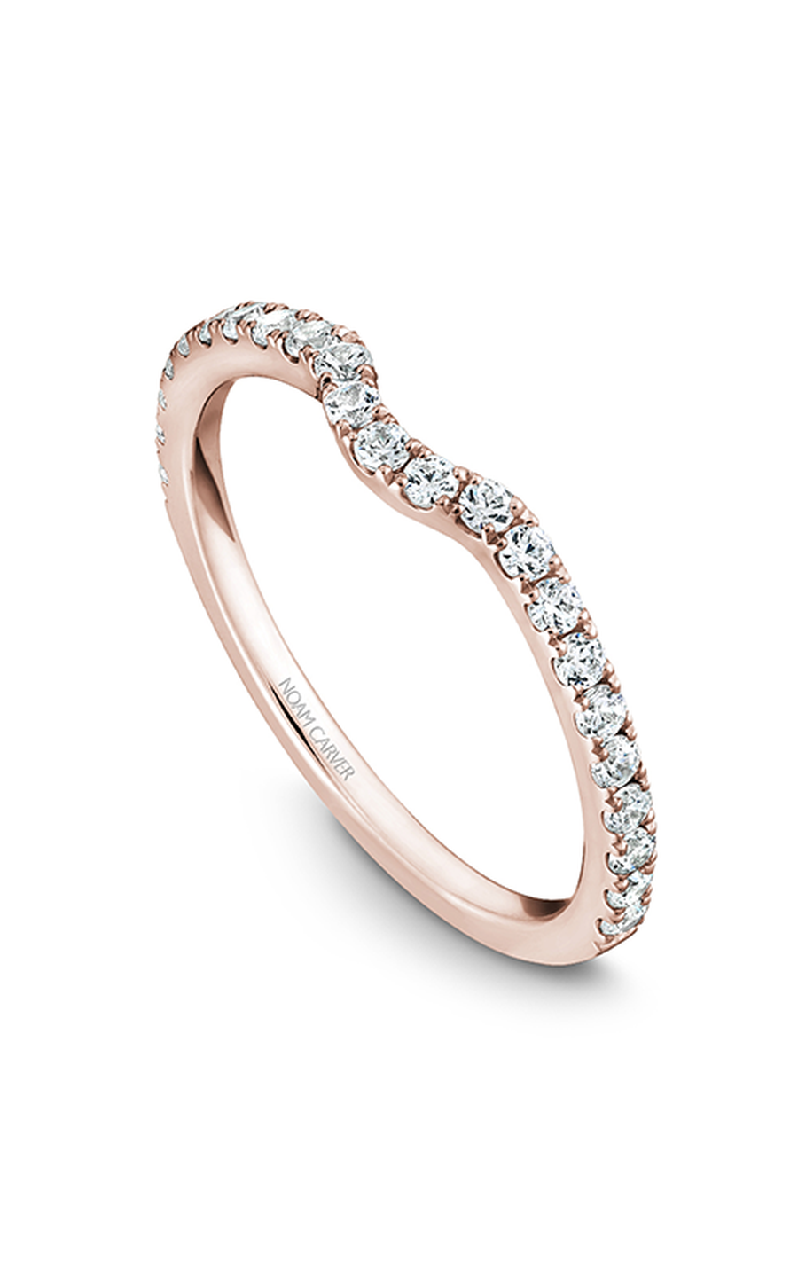 18K Rose Gold Stackables Round Wedding Band