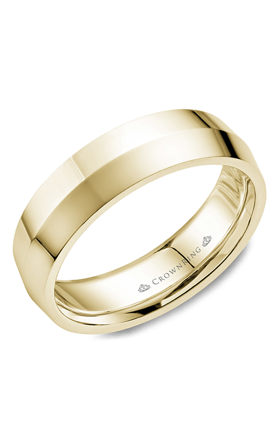 CrownRing Carved Wedding Band WB-062C6Y