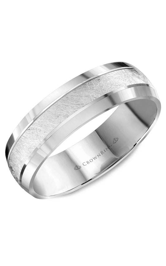 6 mm Carved Gents Wedding Band