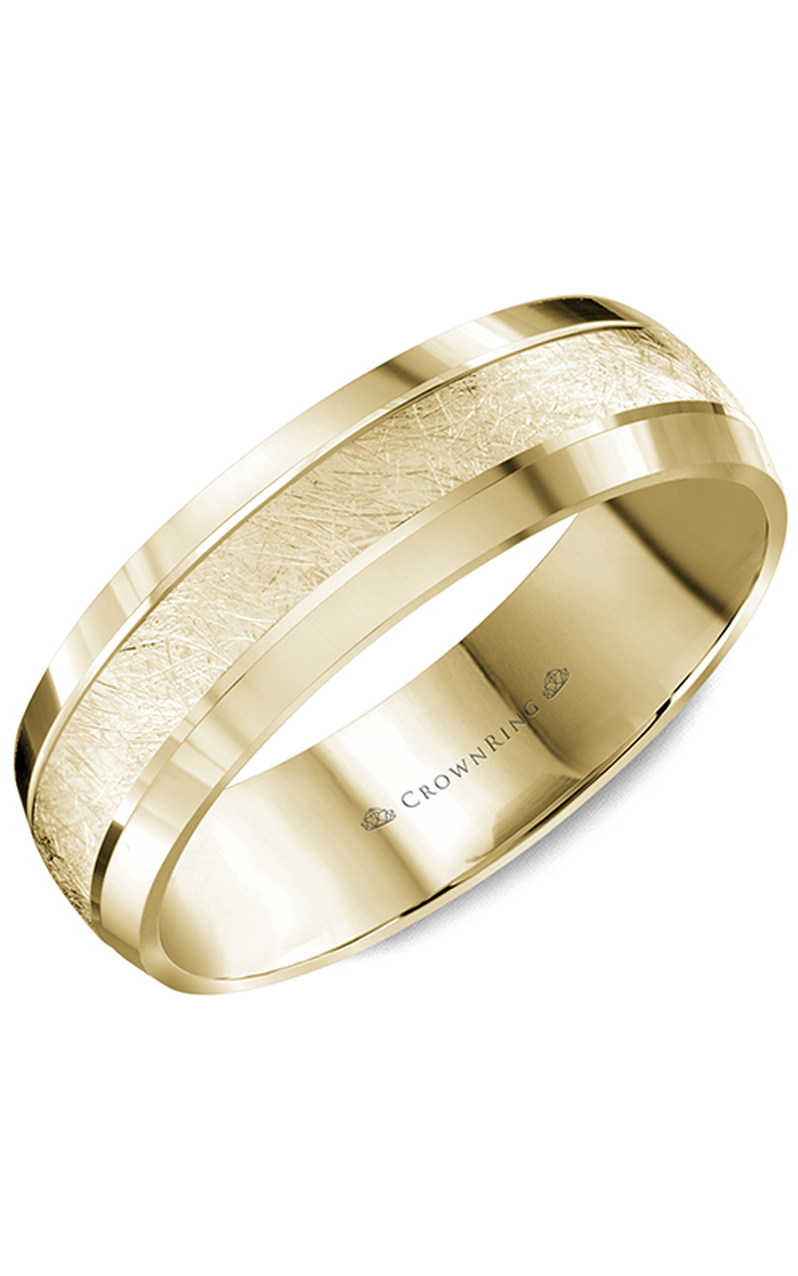 CrownRing Carved Wedding Band WB-8064Y