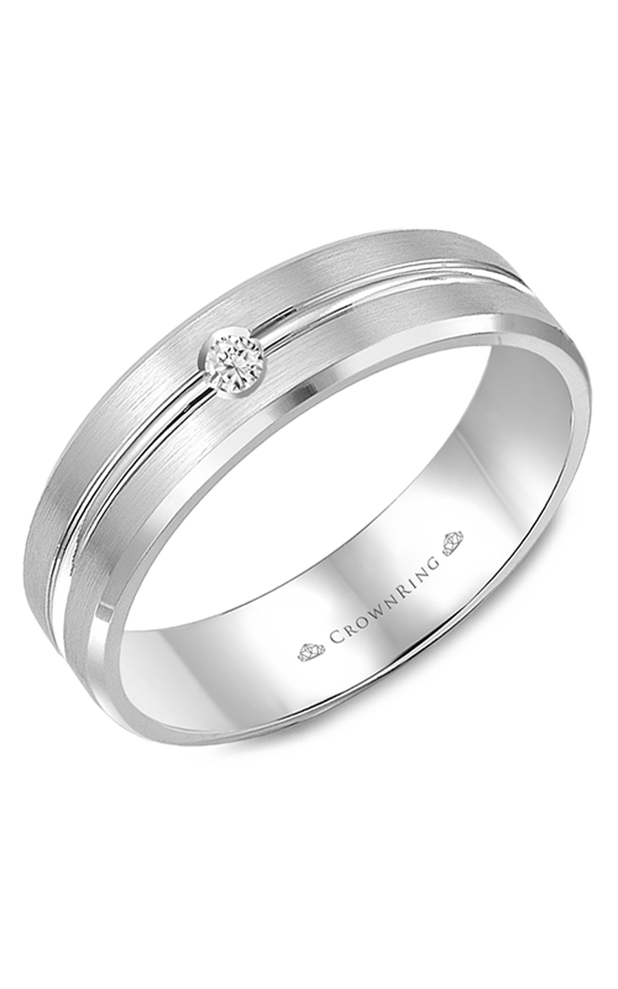 CrownRing Diamond Wedding Band WB-9125