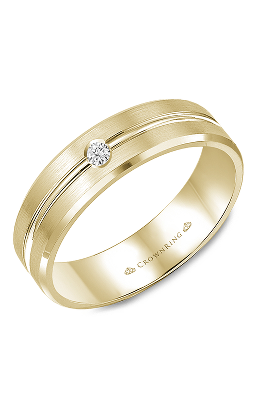 CrownRing Diamond Wedding Band WB-9125Y
