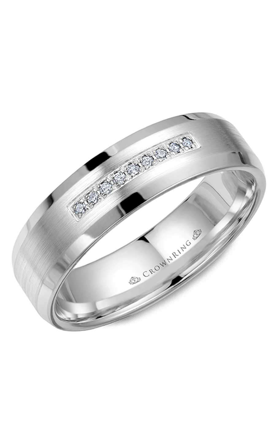 CrownRing Diamond Wedding Band WB-9612
