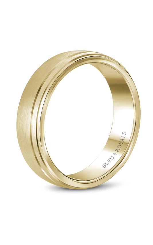 18K Yellow Gold Gents Wedding Band