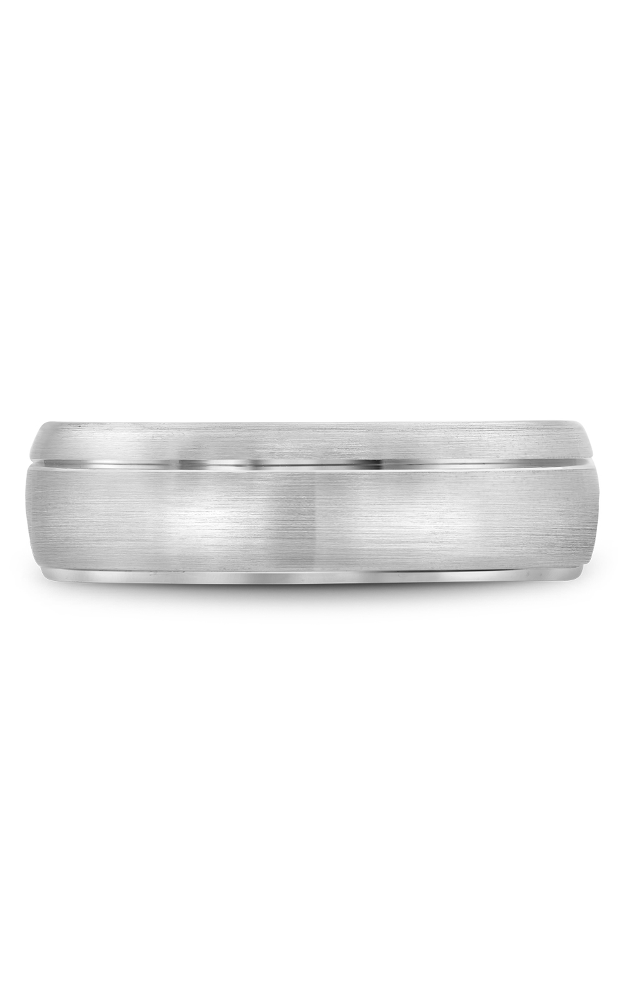 14K White Gold Gents Wedding Band