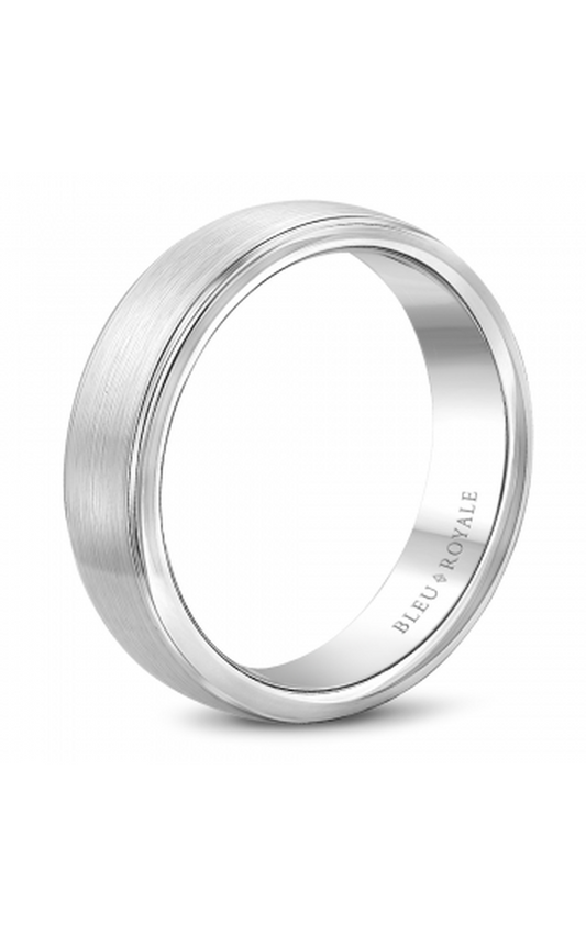 18K White Gold Gents Wedding Band