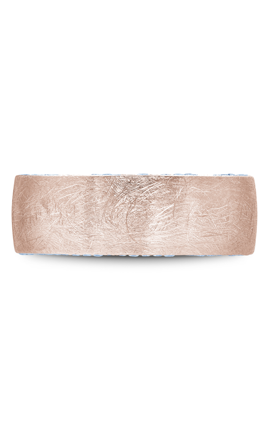18K Rose Gold Gents Round Wedding Band