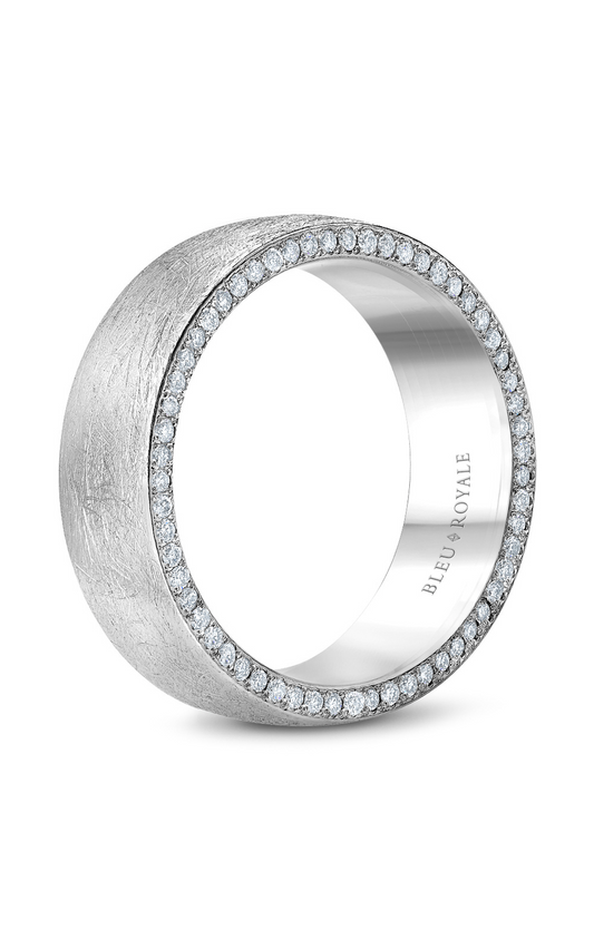 Platinum Gents Round Wedding Band