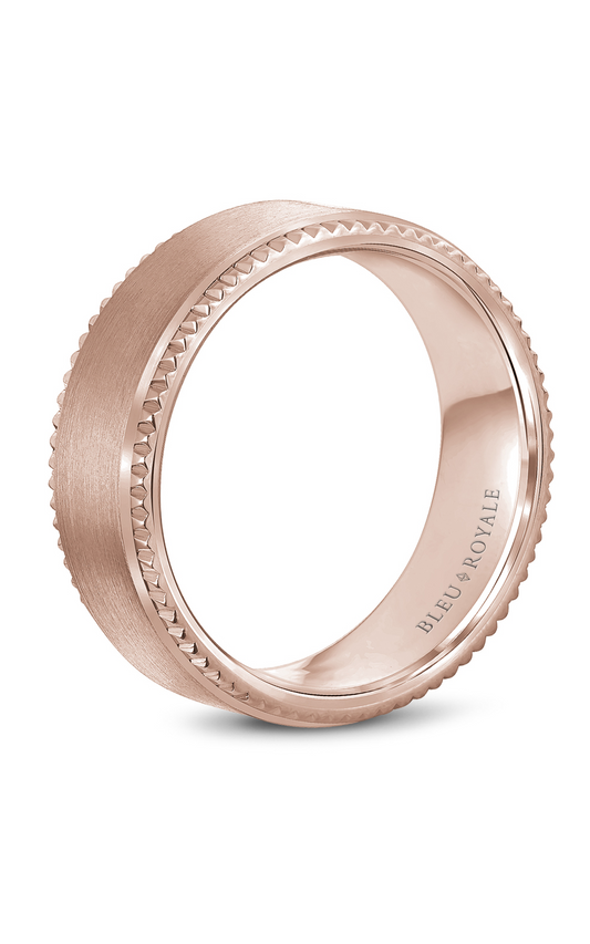 18K Rose Gold Gents Wedding Band