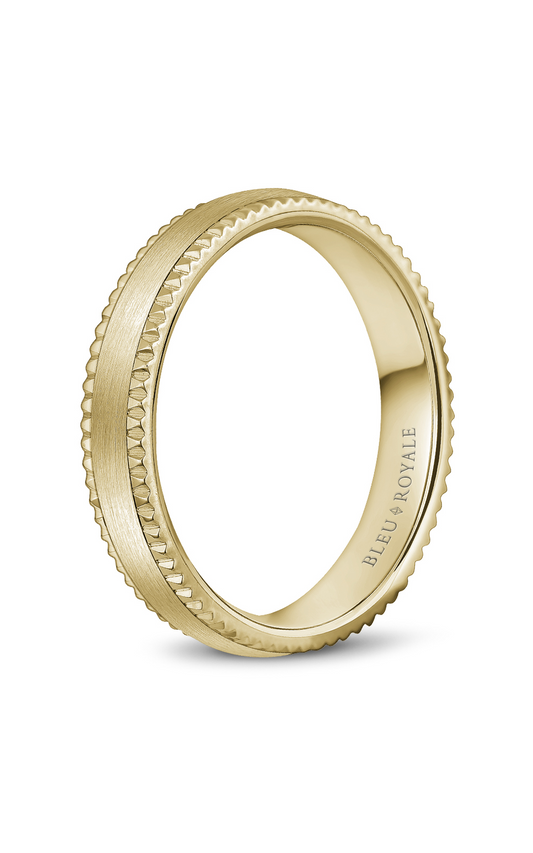 18K Yellow Gold Gents Wedding Band