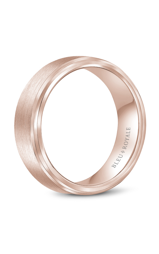 18K Rose Gold Gents Wedding Band