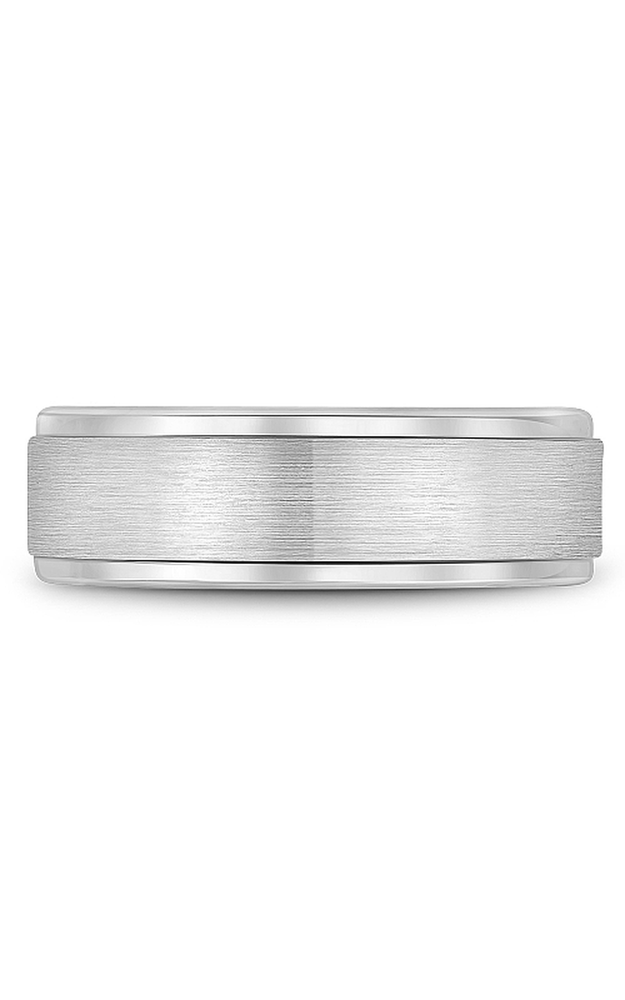 14K White Gold Gents Wedding Band