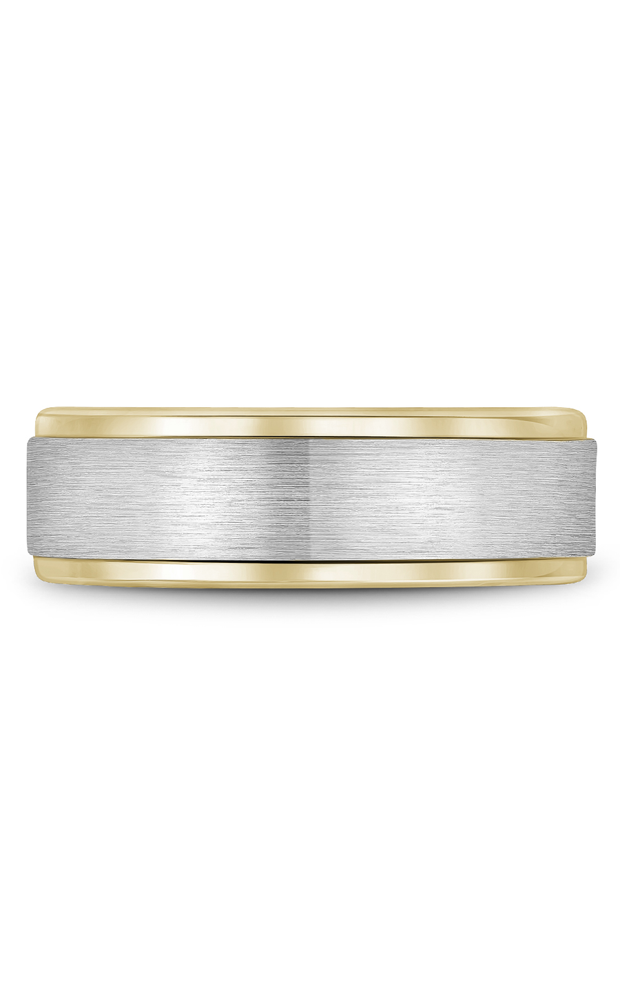 18K White Gold and 18K Yellow Gold Gents Wedding Band
