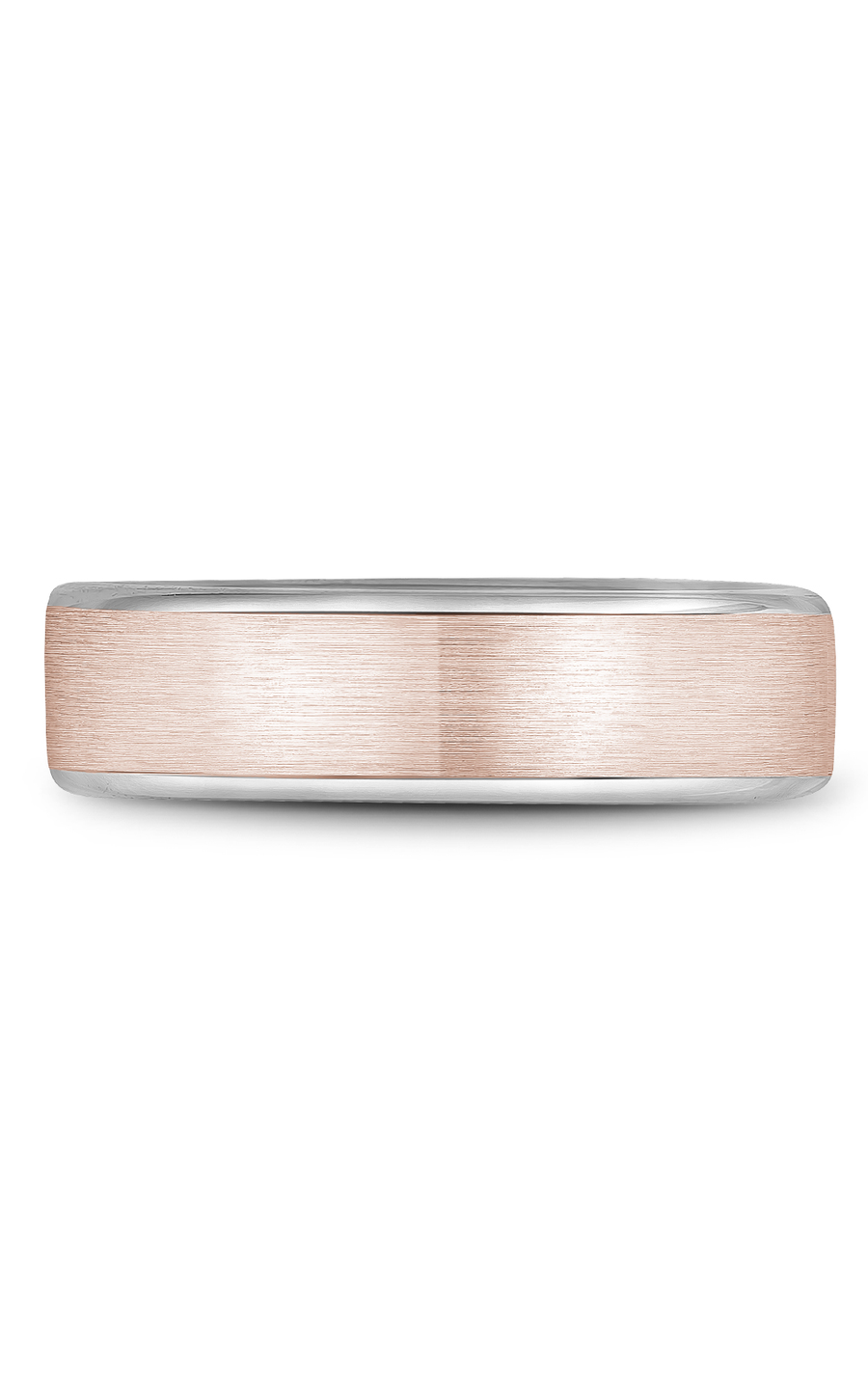 18K Rose Gold and 18K White Gold Gents Wedding Band