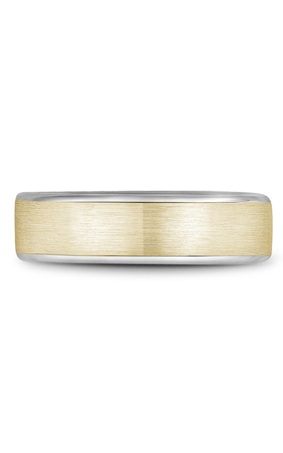 14K White Gold and 14K Yellow Gold Gents Wedding Band