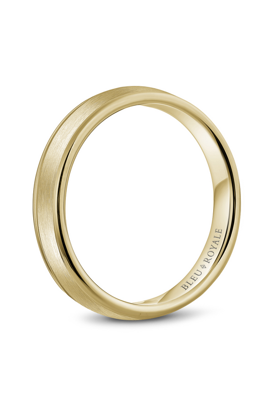 14K Yellow Gold Gents Wedding Band