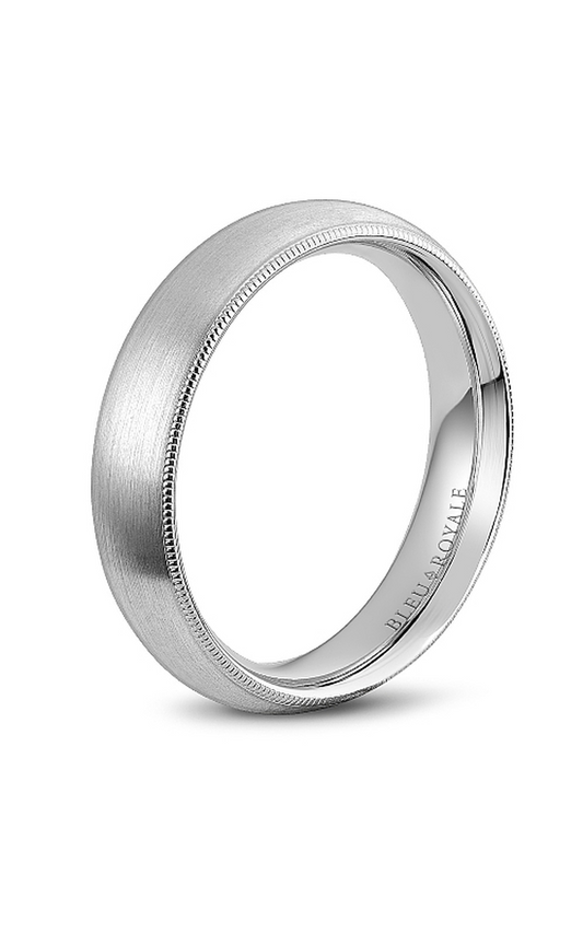 18K White Gold Gents Wedding Band