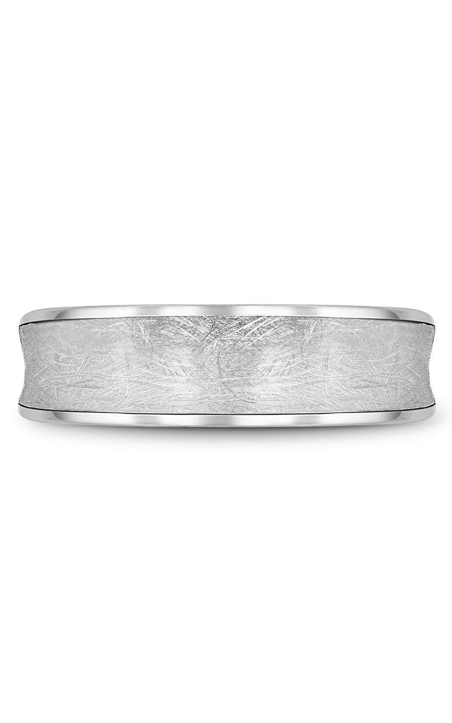 14K White Gold Gents Wedding Band