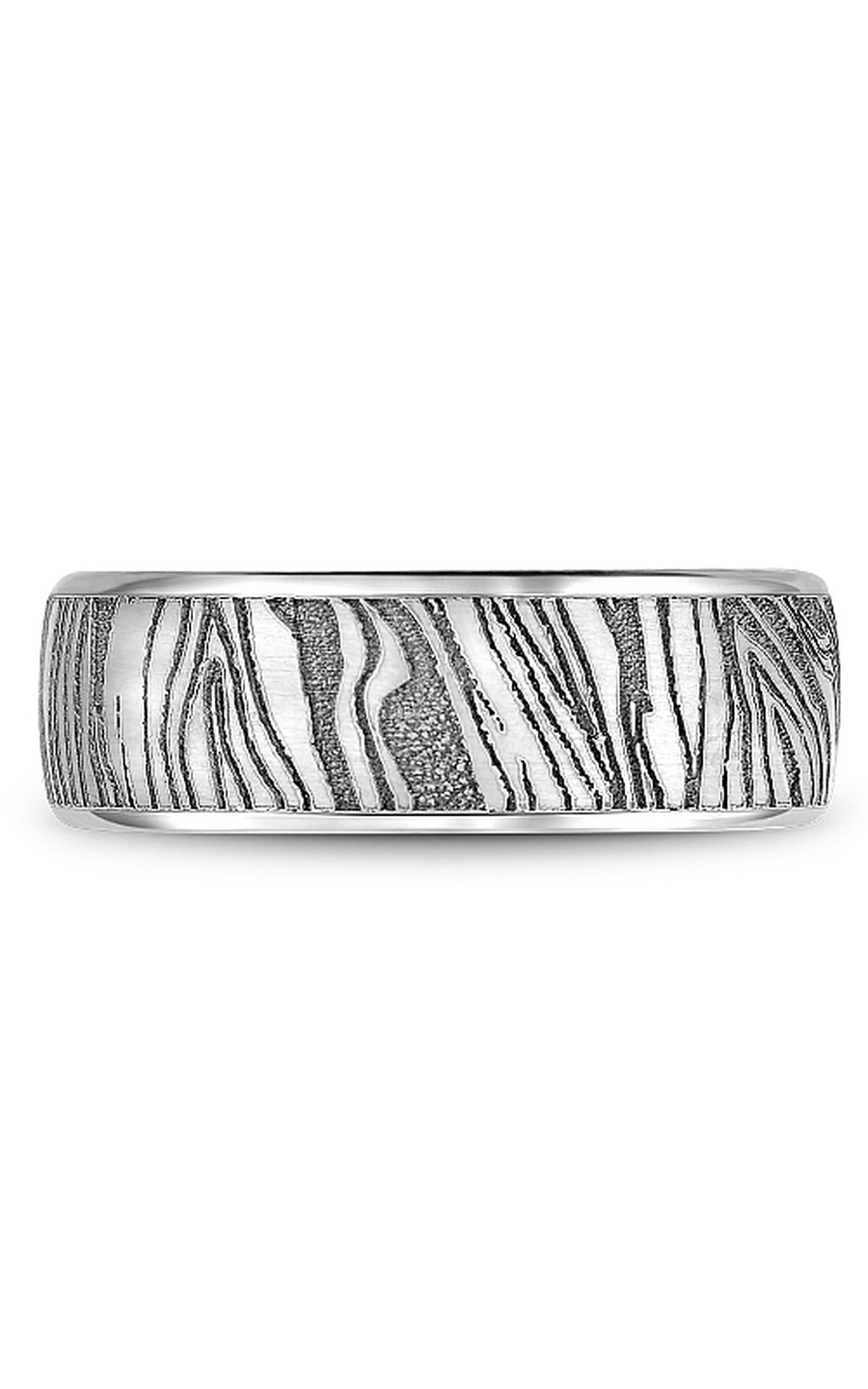 18K White Gold Gents Wedding Band
