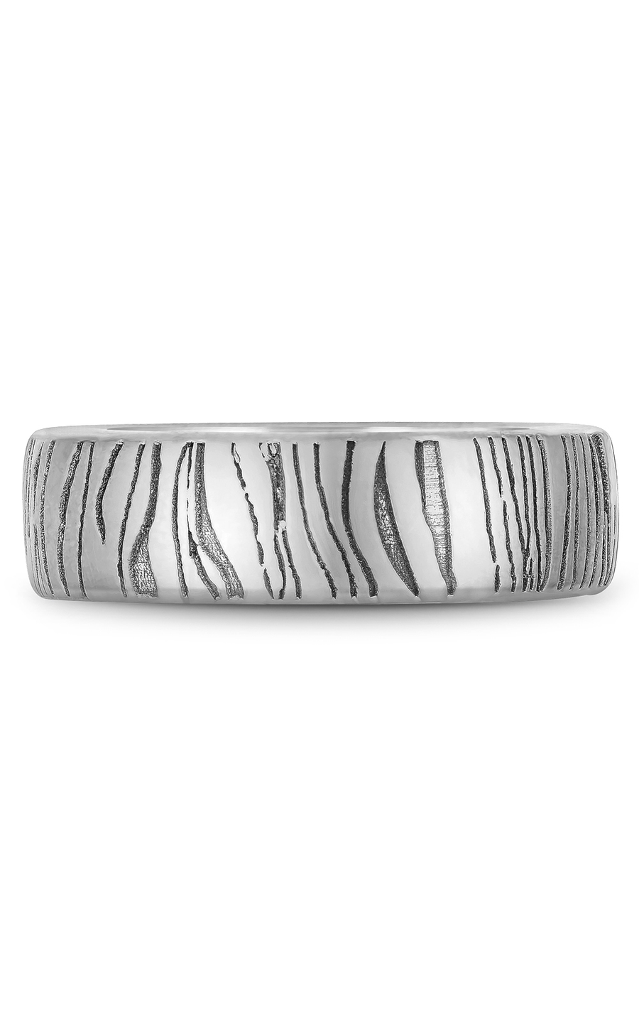 18K White Gold Gents Wedding Band