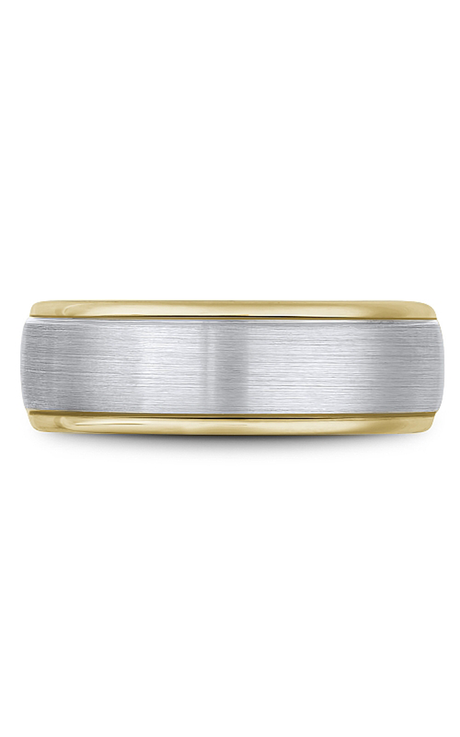 18K White Gold and 18K Yellow Gold Gents Wedding Band