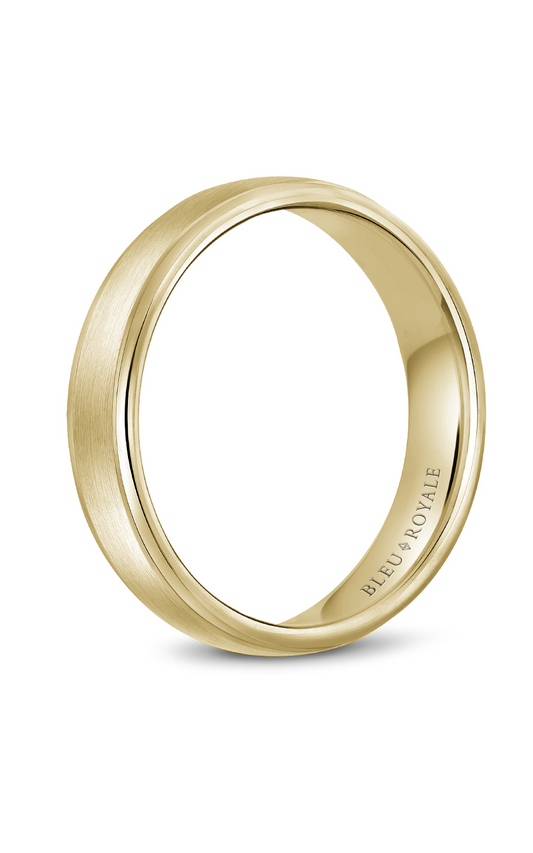 18K Yellow Gold Gents Wedding Band