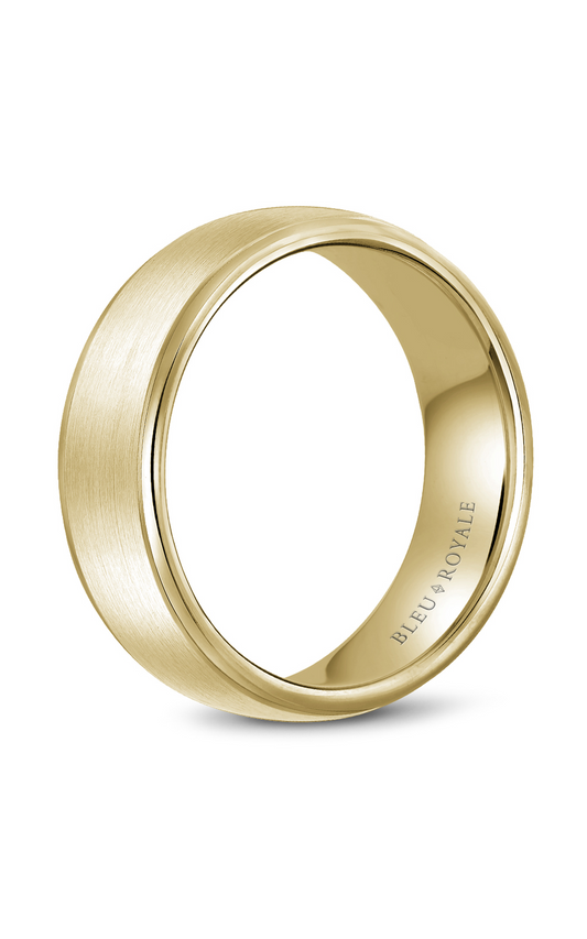 18K Yellow Gold Gents Wedding Band