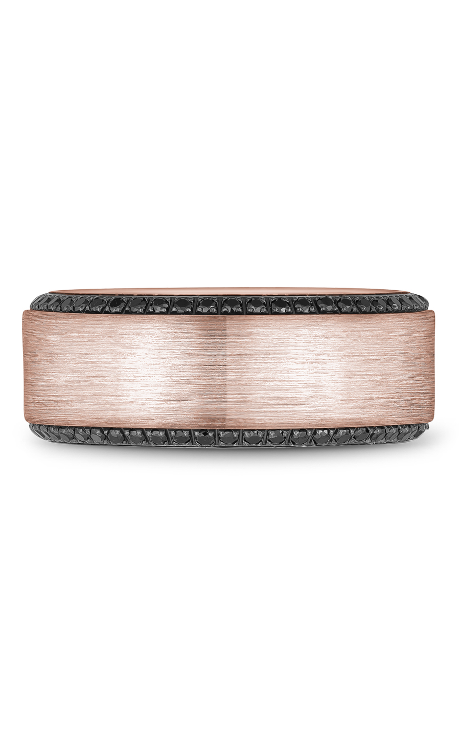 14K Rose Gold Gents Round Wedding Band