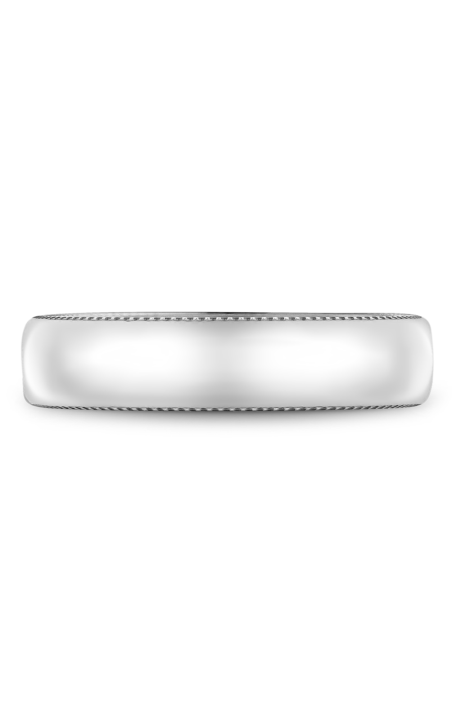 14K White Gold and 14K Yellow Gold Gents Wedding Band