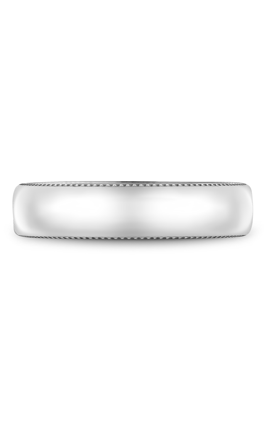 18K White Gold and 18K Yellow Gold Gents Wedding Band