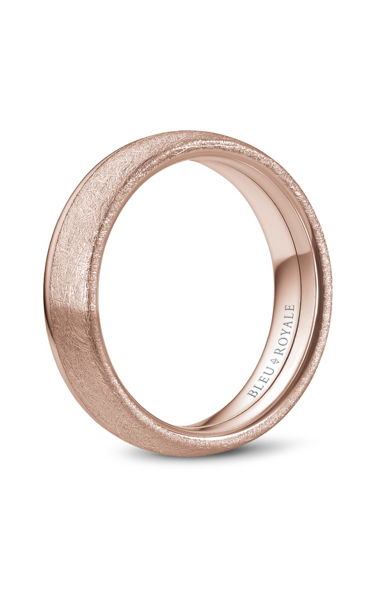 18K Rose Gold Gents Wedding Band